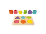 Puzzle 6 cubes sensoriels en bois - Janod - J05332