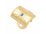 Bague protection mauvais oeil strass