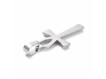 Pendentif croix de Ankh relief en acier inoxydable