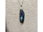 Pendentif labradorite madagascar bleue