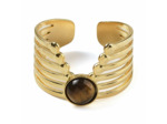 Bague manchette chevron oeil de tigre