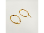 Boucles Créoles Akoum - Plaqué Or
