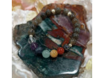 Bracelet pierre naturelle 7 chakras + labradorite