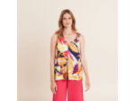 Blouse sans manches multicolore femme