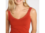 Débardeur liserés dentelle