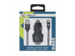 Chargeur allume-cigare & câble  usb / micro usb 4,8a