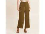Pantalon large satin