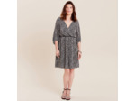 Robe évasée plissée