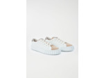 Tennis en cuir avec détail métallique