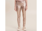 Pantalon ajusté enduit 7/8ème