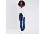 Jeans regular taille haute