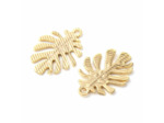 Pendentif monstera texturé