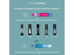 Recharge de gaz supplÃ©mentaire sodastream 60l originale Ã  visser