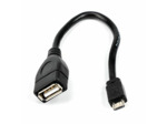 Adaptateur usb a femelle / micro usb mâle 2.0 10cm