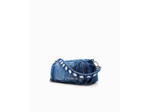 SAC A BANDOULIERE S DENIM CLOUS