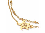 Chaîne de cheville double rang tortue