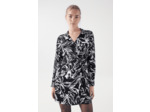 ROBE SATINÉE À IMPRIMÉ FLEURI