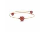 Bracelet en perles rondes  naturelle