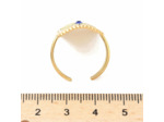Bague protection mauvais oeil strass