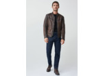 Blouson biker en cuir