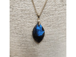 Pendentif labradorite madagascar bleue