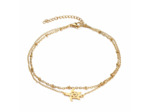 Chaîne de cheville double rang tortue