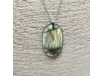 Pendentif labradorite madagascar jaune