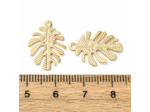 Pendentif monstera texturé