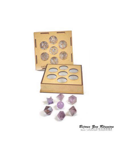 COFFRET GEOMETRIE SACREE AMETHYSTE