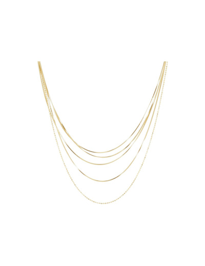 Collier Zag en acier doré