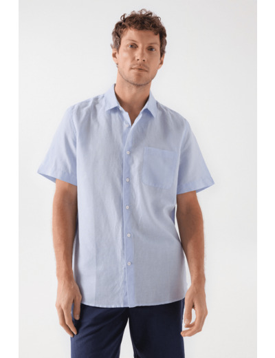 CHEMISE AVEC MÉLANGE DE LIN