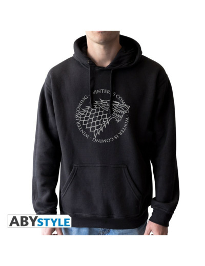 GAME OF THRONES - Sweat - "Stark" homme sans zip black