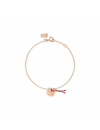 Bracelet Vanrycke Make a wish en or rose