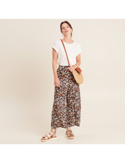 Pantalon flou large 7/8ème