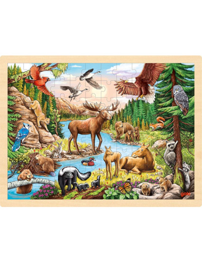 Puzzle Animaux d'Amérique du Nord - Goki - 57409