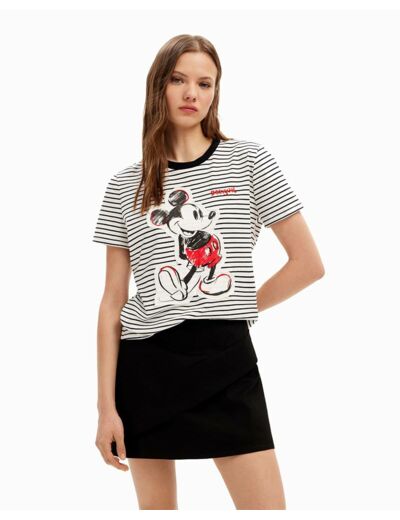 T-SHIRT RAYURES MICKEY MOUSE