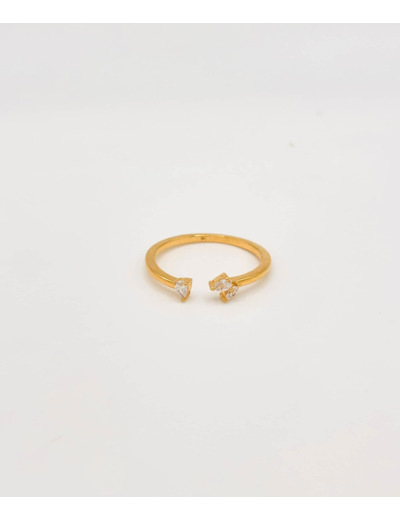 Bague Ouverte Ilane - Plaqué Or