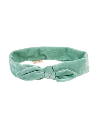 Bandeau Titia velours pastel vert menthe (1 pc) - Souza - 105492