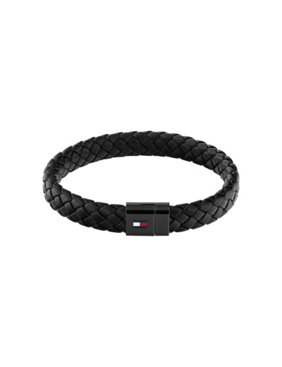 Bracelet Tommy Hilfiger en cuir et acier