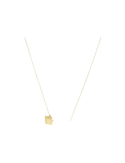 Collier Zag en acier doré