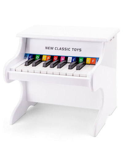 Piano Blanc en bois - 18 touches -  10156 - New Classic Toys