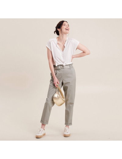 Pantalon chino 7/8ème