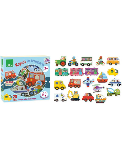 Magnets les moyens de transports - 8028