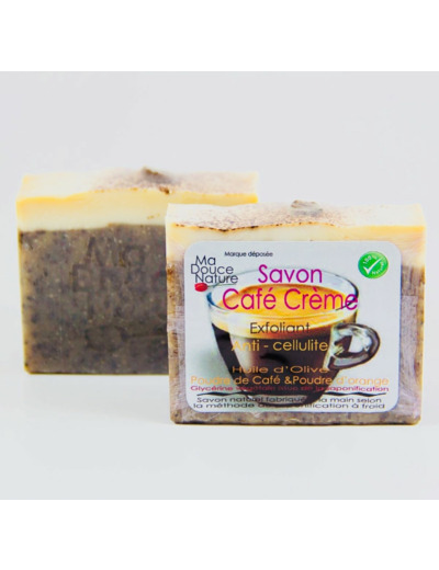 Savon exfloliant café crème anti-cellulite