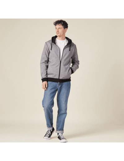 Gilet manches longues zippé