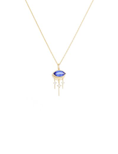 Céline Daoust Collier Marquise Eye Tanzanite Diamants