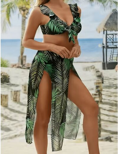 Ensemble maillot trois pièces Jade