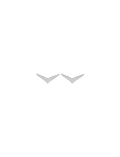 Puces d'oreilles en or blanc