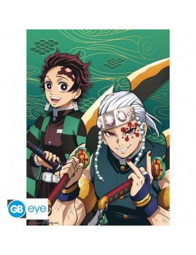 DEMON SLAYER - Poster Chibi 52x38 - Tanjiro & Tengen