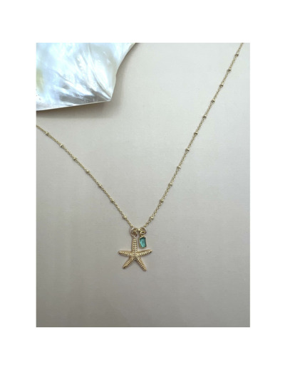 Collier Indriya Nassau en vermeil, apatite et perles d'eau douce